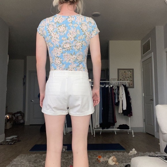 Floral blue bodysuit - Picture 3 of 3